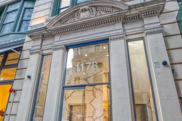 Exterior of the building at 1178 Broadway, New York, NY
